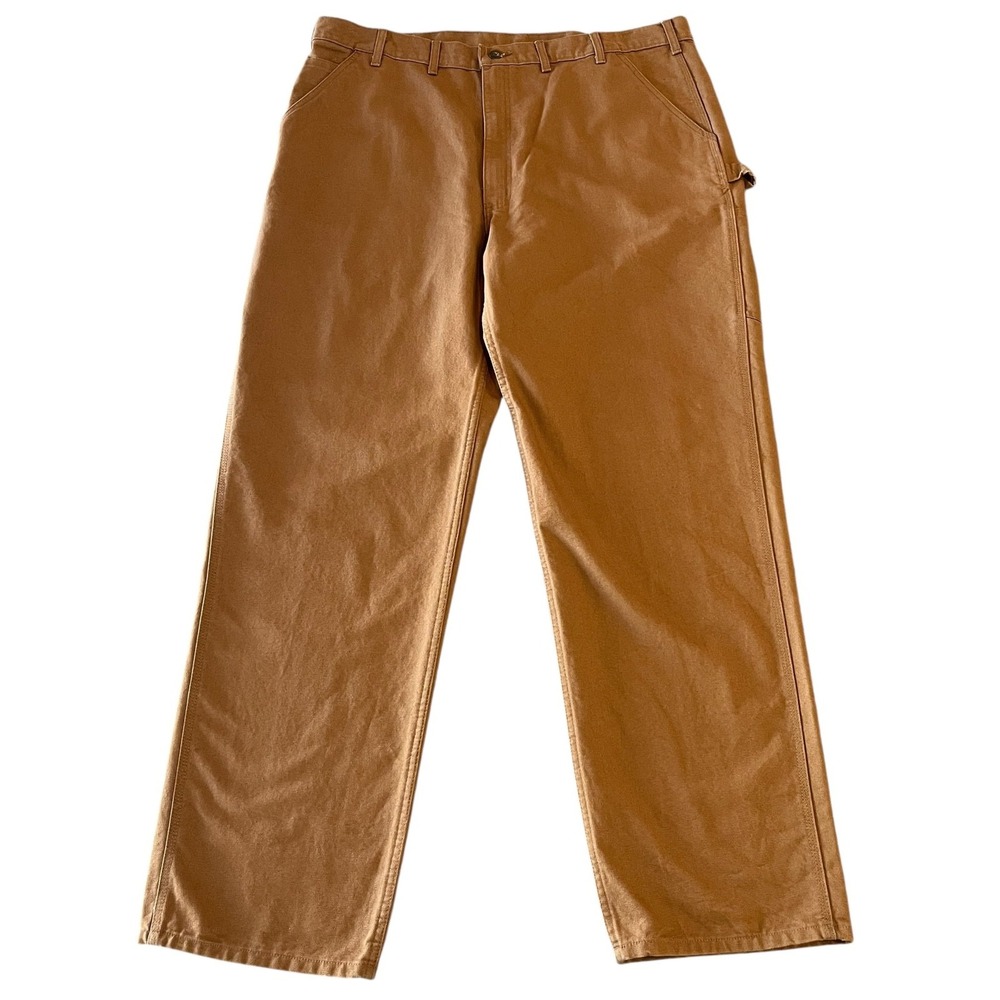 NWT Carhartt Loose Fit Washed Duck Utility Work Pant Mens‎ 44x36 BN0011-M Brown